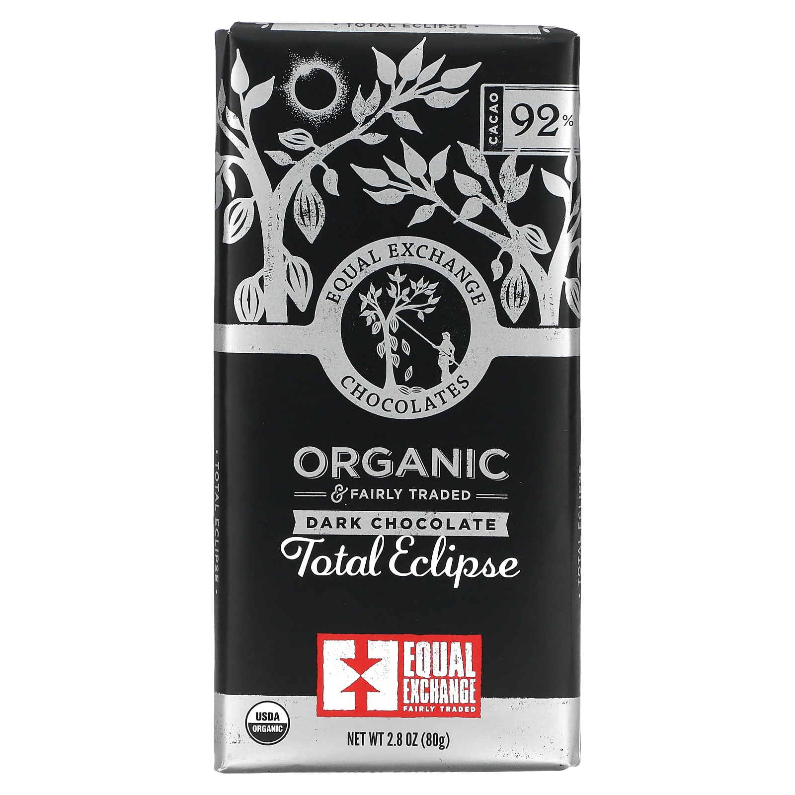 Organic Total Eclipse Dark Chocolate, 92% cacao 1