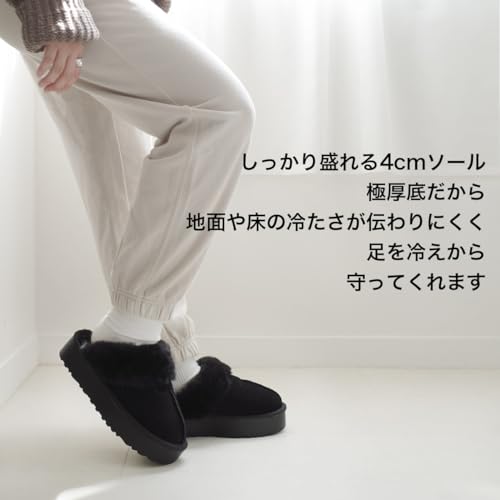 厚底ムートンスリッパ 3