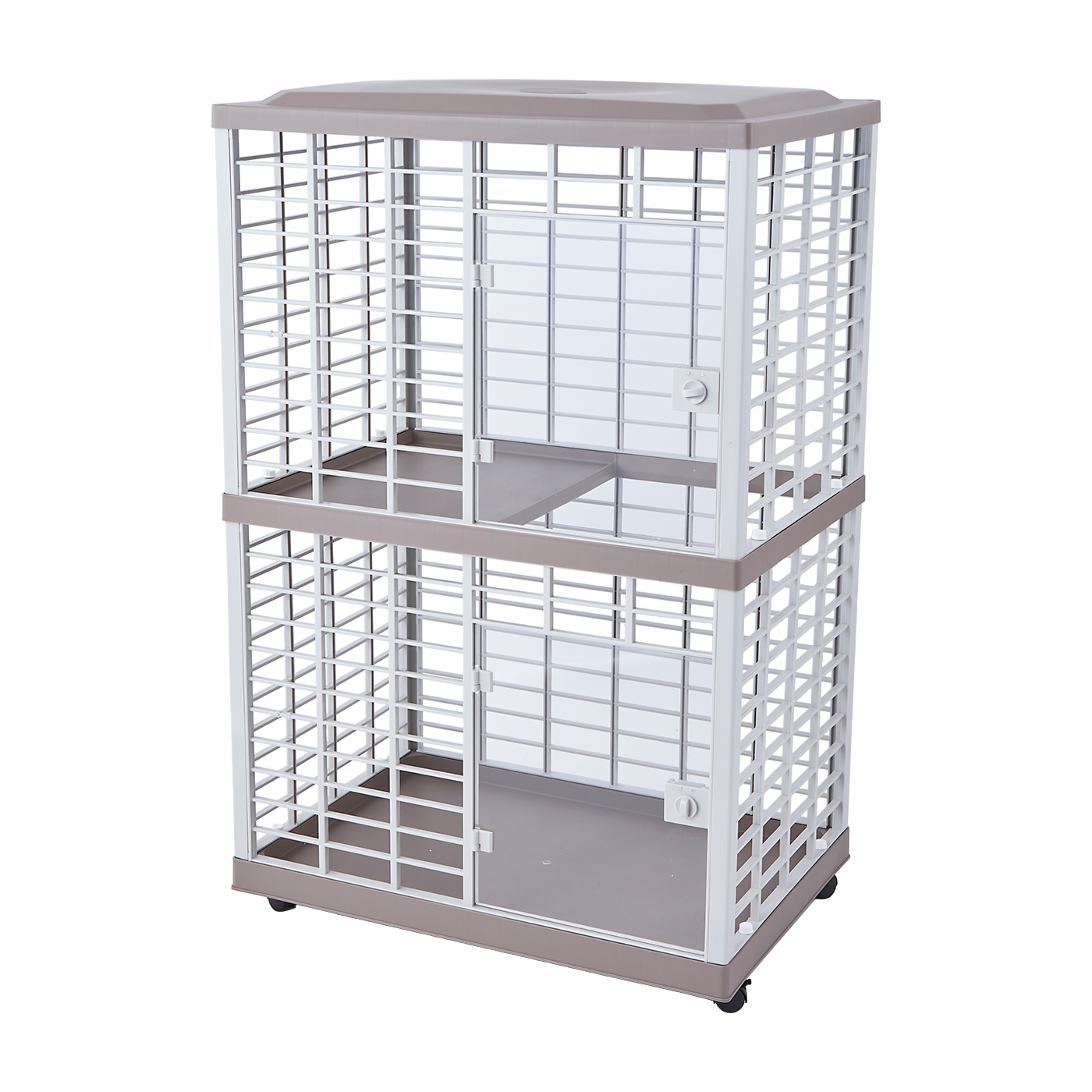 キャットケージ　キャスター付き　高さ188cm ケージ　グレー　ゲージ キャットケージ キャスター付き 高さ188cm ケージ グレー ゲージ