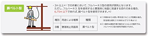 胴ベルト型安全帯 ロック装置付き2WAY巻取器 4