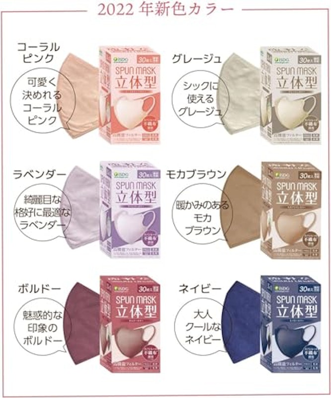 不織布カラーマスク 2
