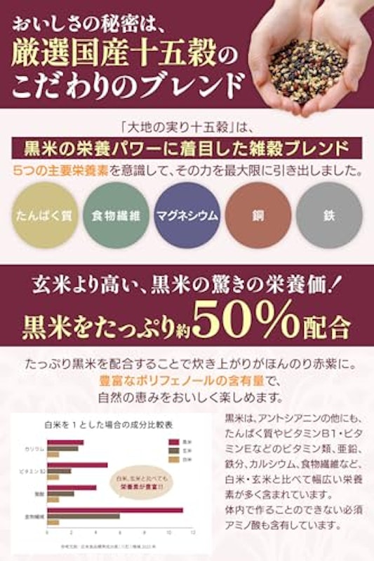 グルテンフリー 雑穀米 十五雑穀 3