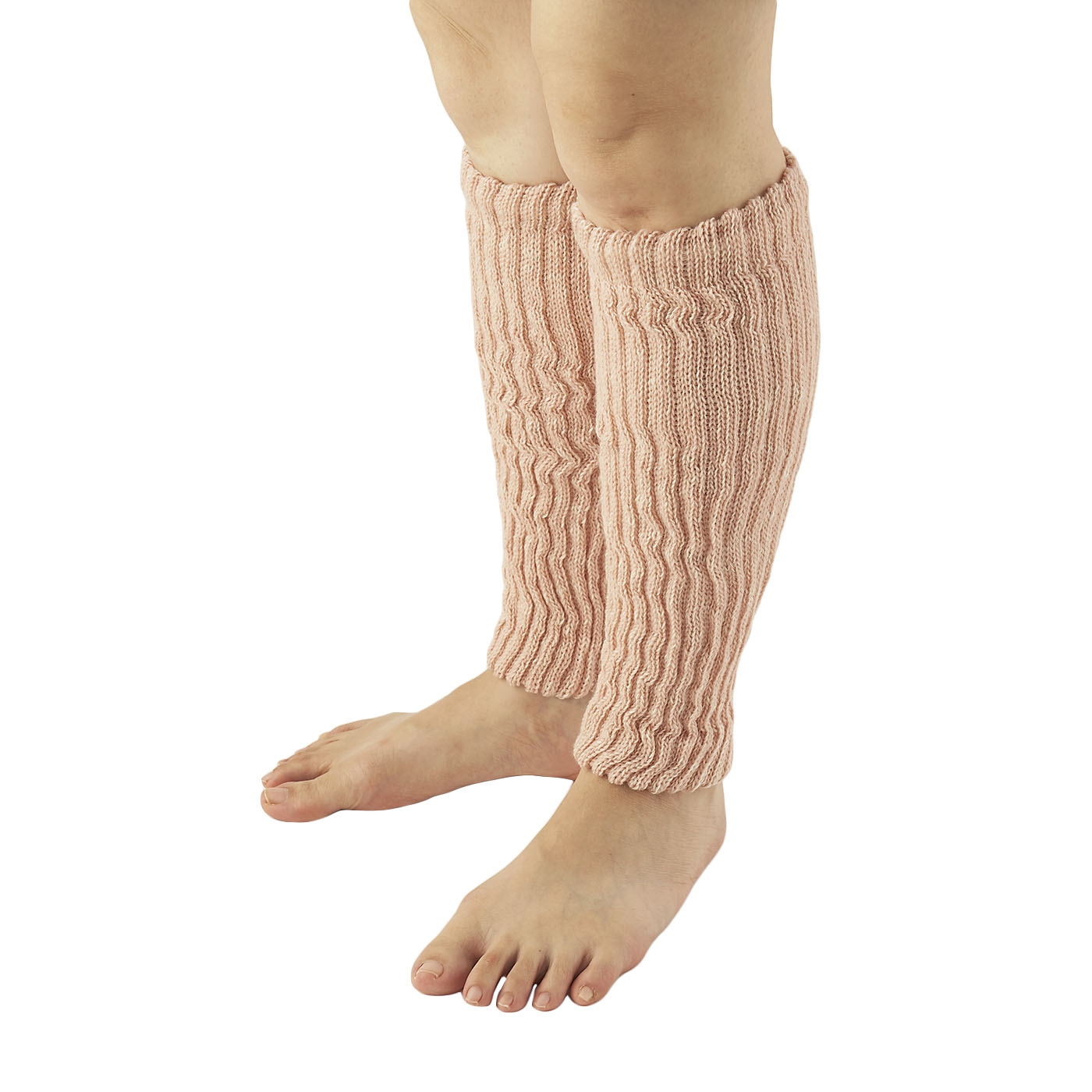 SILK 二重編みレッグウォーマー 1