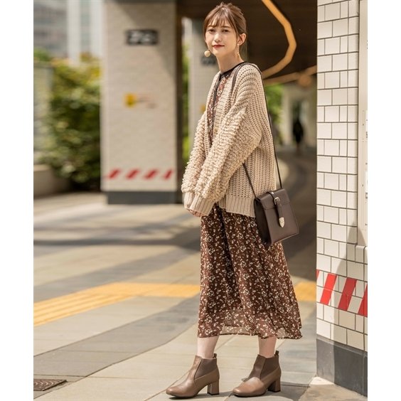 ニッセン×プチプラのあや 袖ループニットカーディガン 4