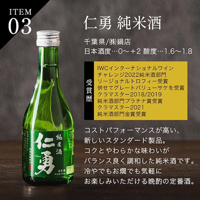 金賞受賞酒5選 日本酒セット 4