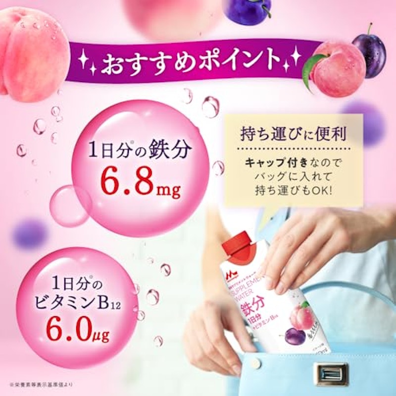 サプリメントウォーター 鉄分 香るもも水 3