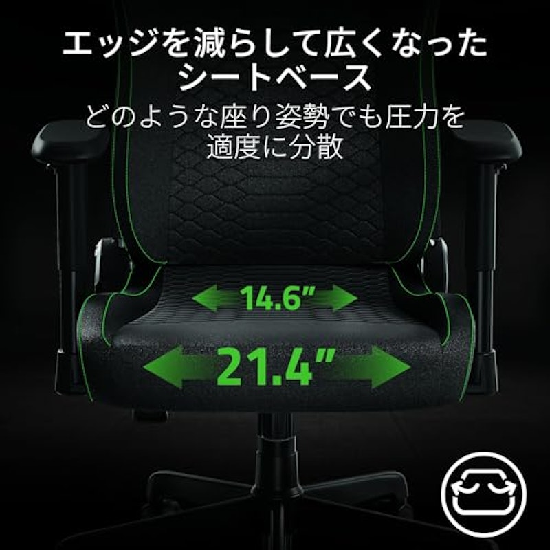 skur V2 X Fabric ゲーミングチェア 4
