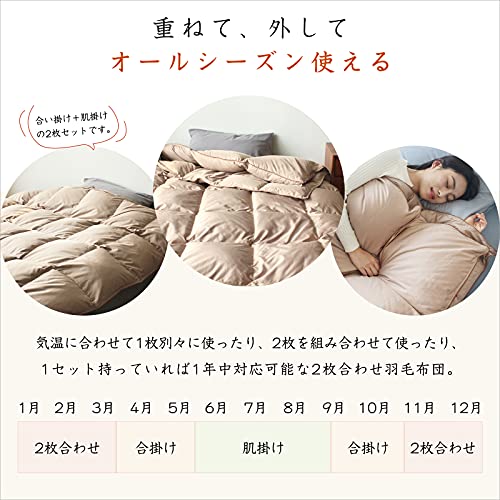 2枚合わせ羽毛布団 3