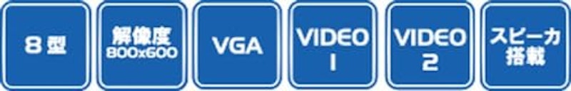 8型SVGA高品質液晶モニター 4
