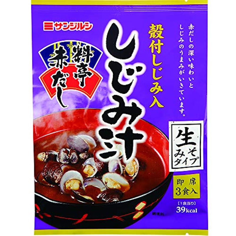 即席料亭赤だし殻付きしじみ汁 1