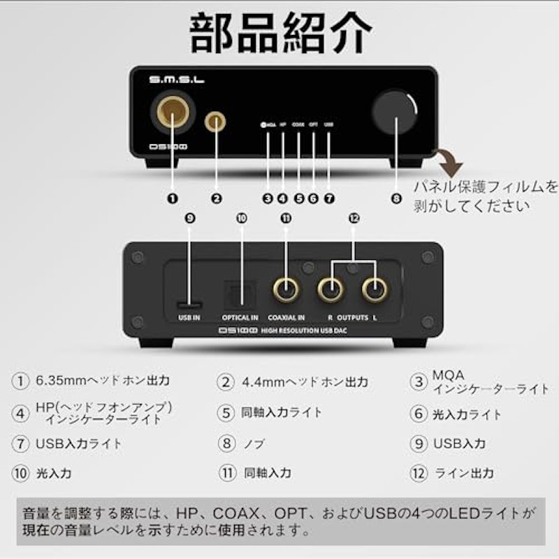 DAC&ヘッドフォンアンプ 5