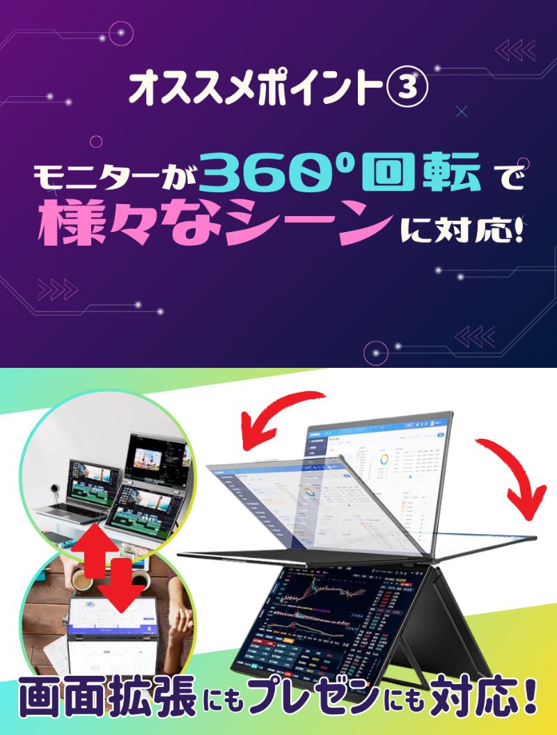 デュアル モバイルモニター 4