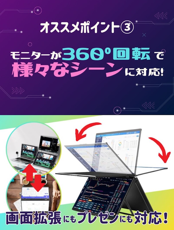 デュアル モバイルモニター 4