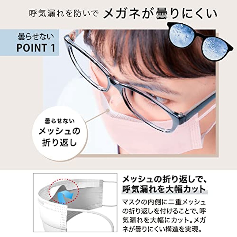 メガネが曇りにくいマスク 3