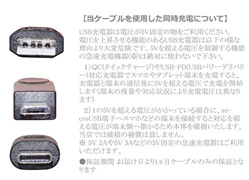 USB二又ケーブル 4