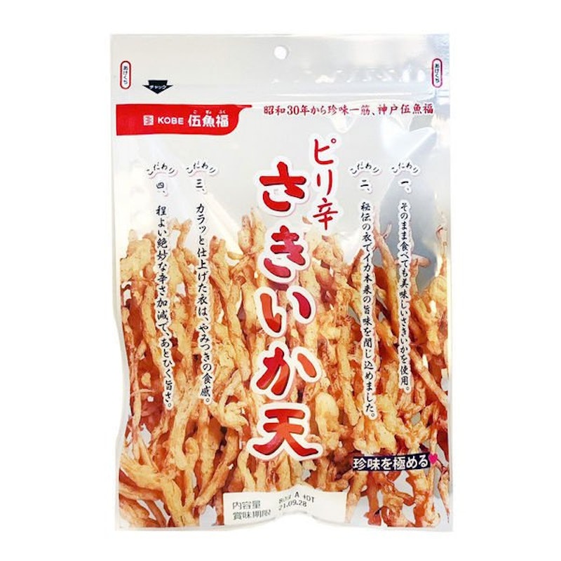 ピリ辛さきいか天 1