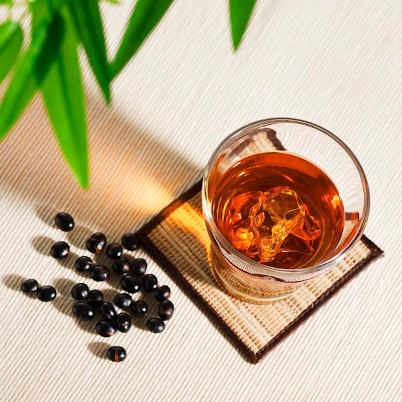 遊月亭 黒豆茶 2