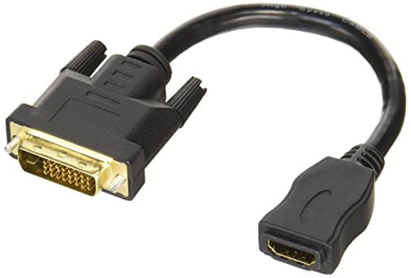 DVI-D(メス)-HDMI(オス)変換ケーブル 1