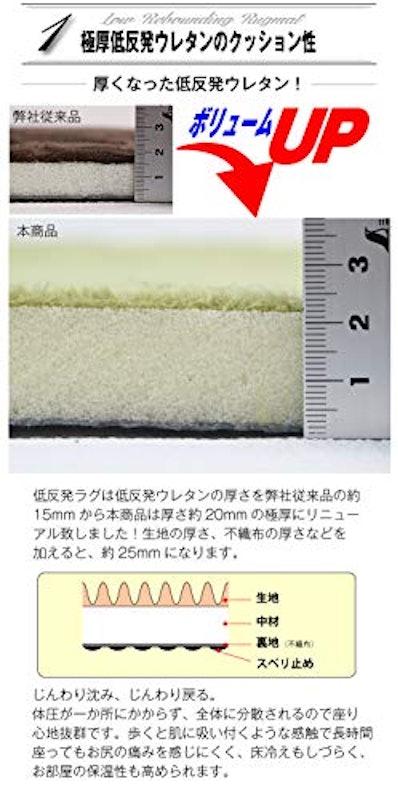 低反発ラグ 2