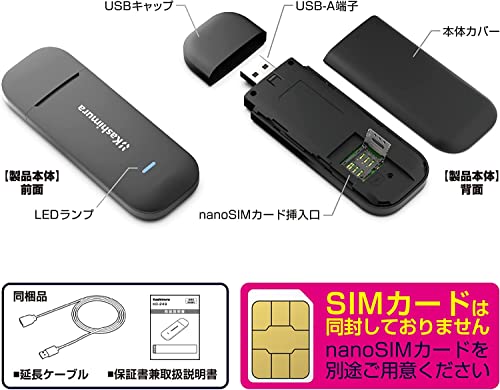 無線LANルーター/USB SIMフリー 4G 6