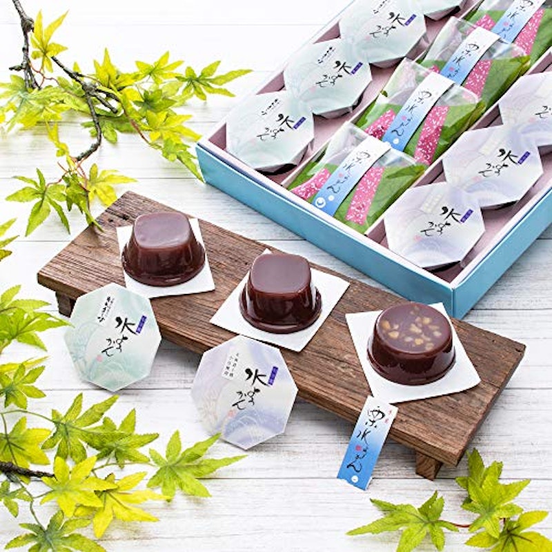 塩・栗・小豆3種の水羊羹 1