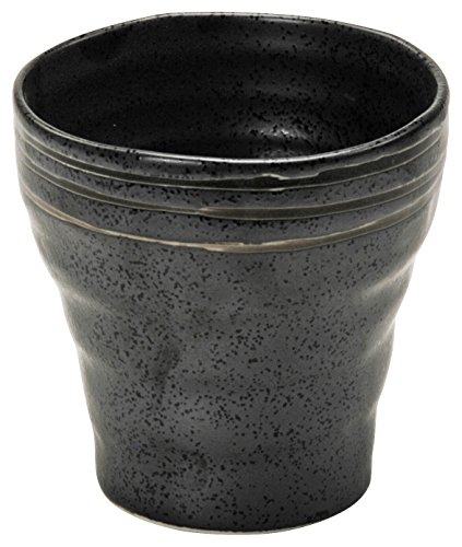 美濃焼 焼酎カップ 黒うず 1