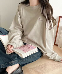 ワンポイント胸刺繍シンプルロンTee 6