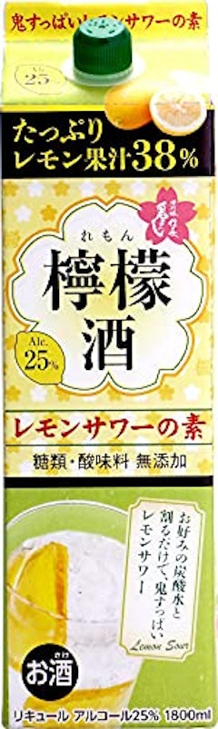 清洲城信長 檸檬酒パック 25度 1