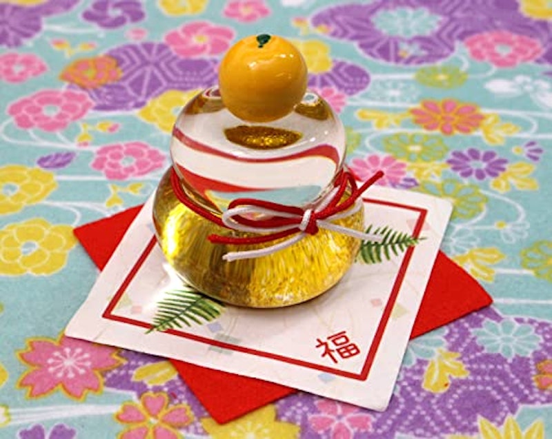 鏡餅 硝子飾り 2