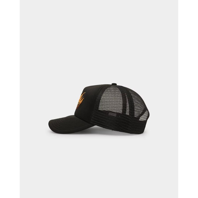Flames Trucker Snapback Cap 6