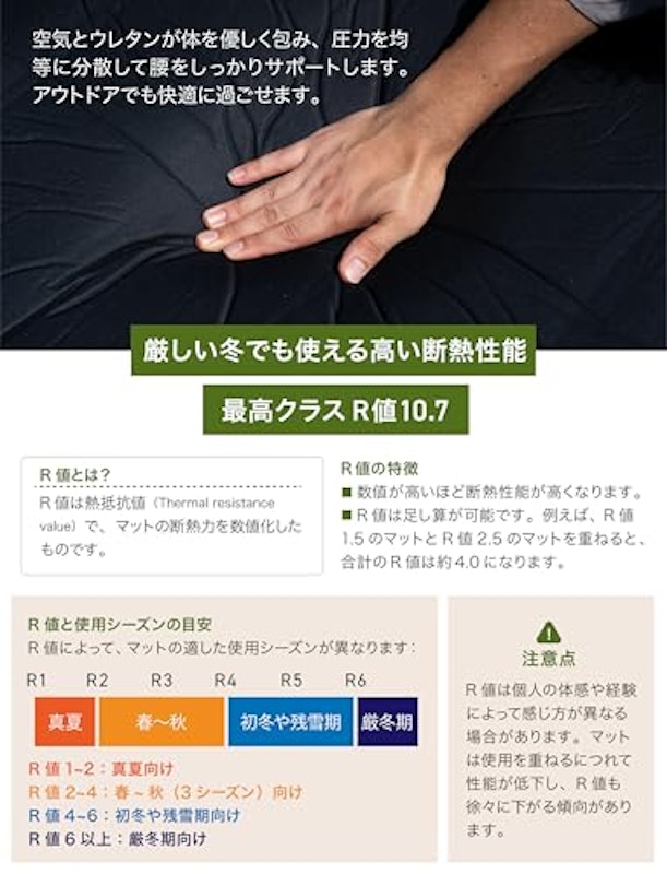 インフレーターマット シングル 4