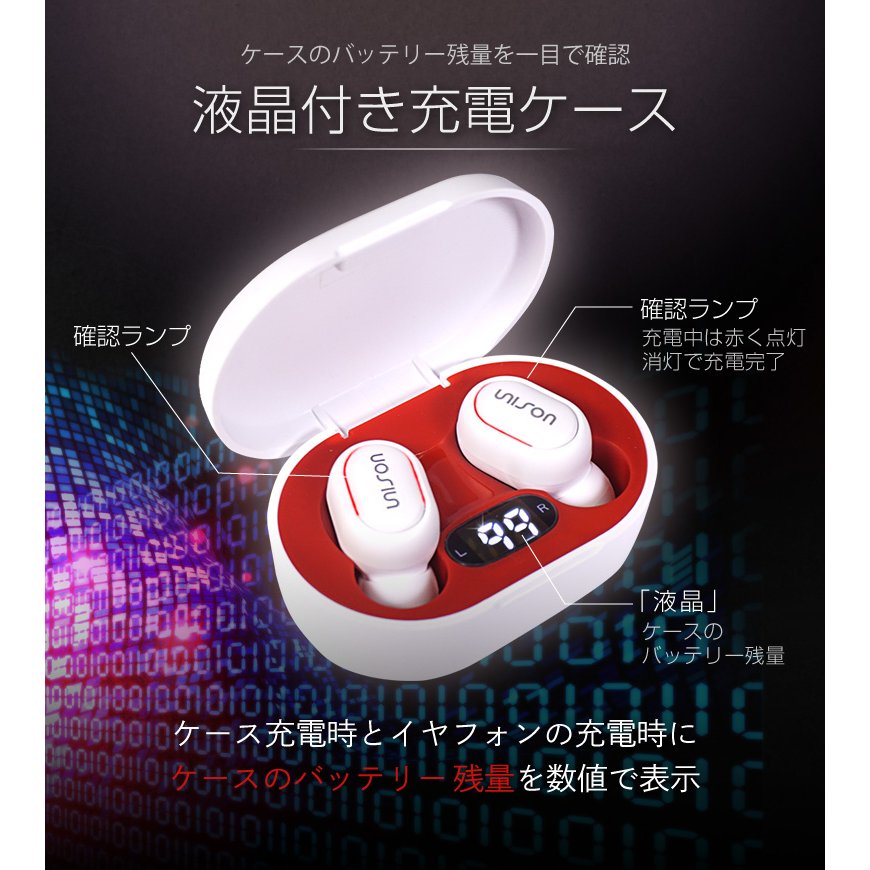 UNISON 液晶付きブルートゥースイヤホン 4