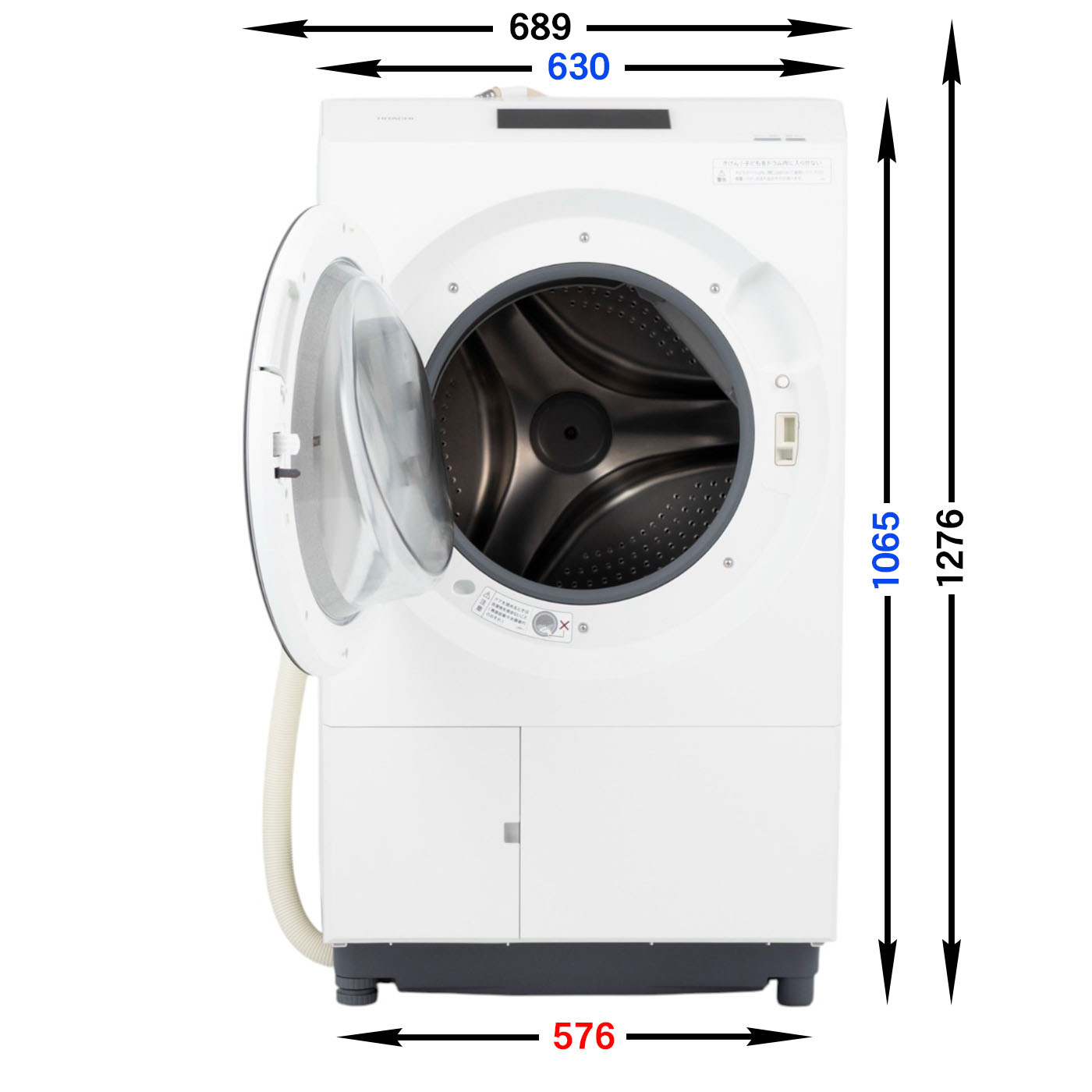 630 日立 ビッグドラム 洗濯機 乾燥付き 11/6kg 小型 左開き 単身用 日立
