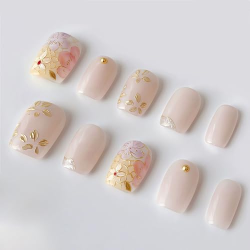 ネイルチップ花の錦 ショート 1