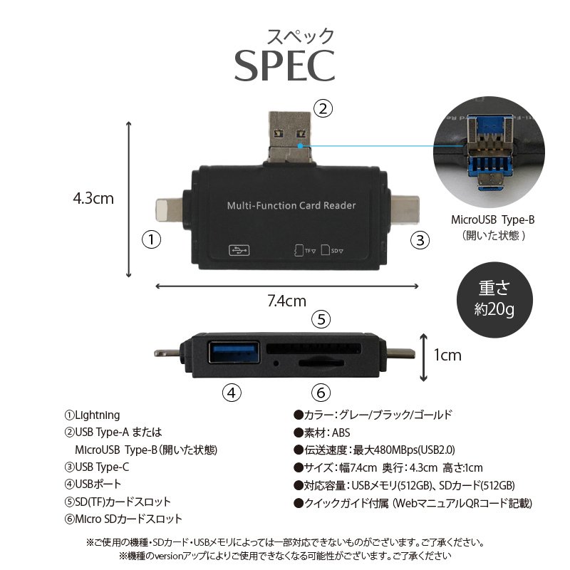 4inマルチカードリーダー 9