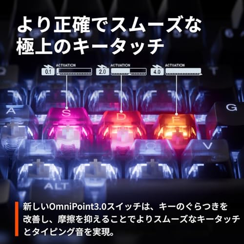 Apex Pro TKL Gen 3 White JP ゲーミングキーボード テンキーレス 有線 日本語配列 2
