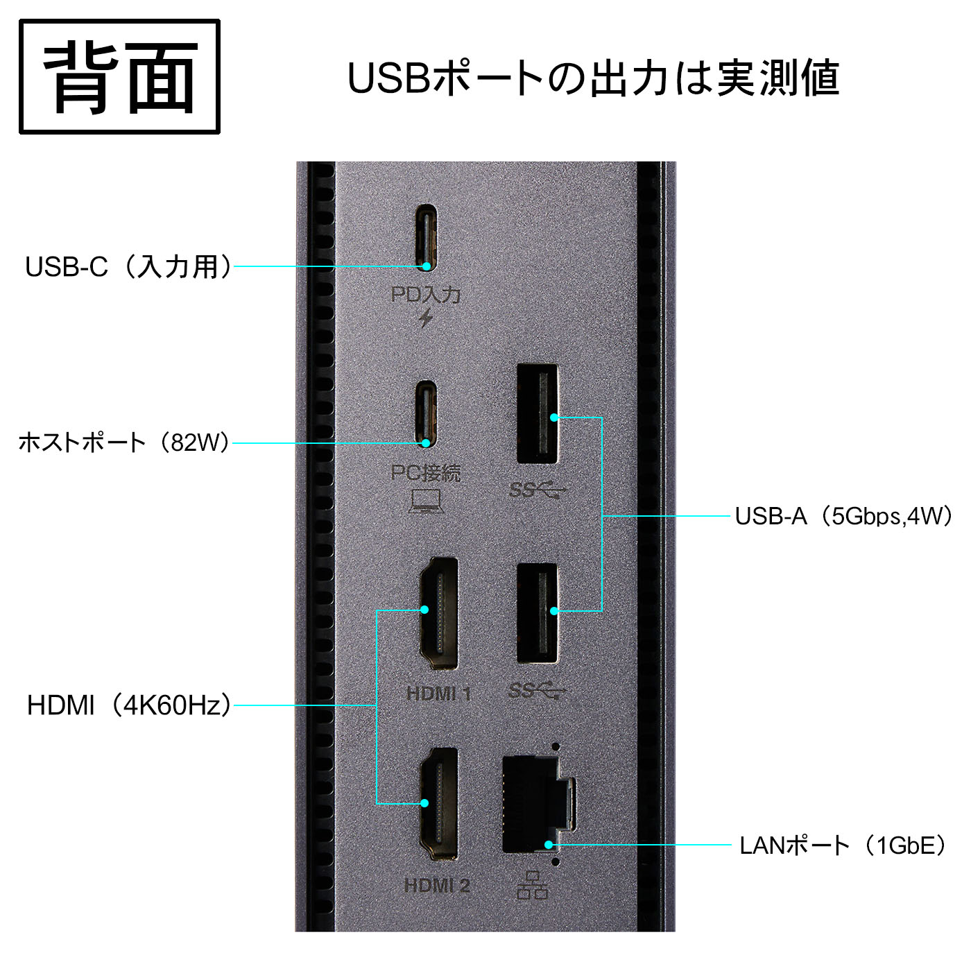 USB Type-Cドッキングステーション 6