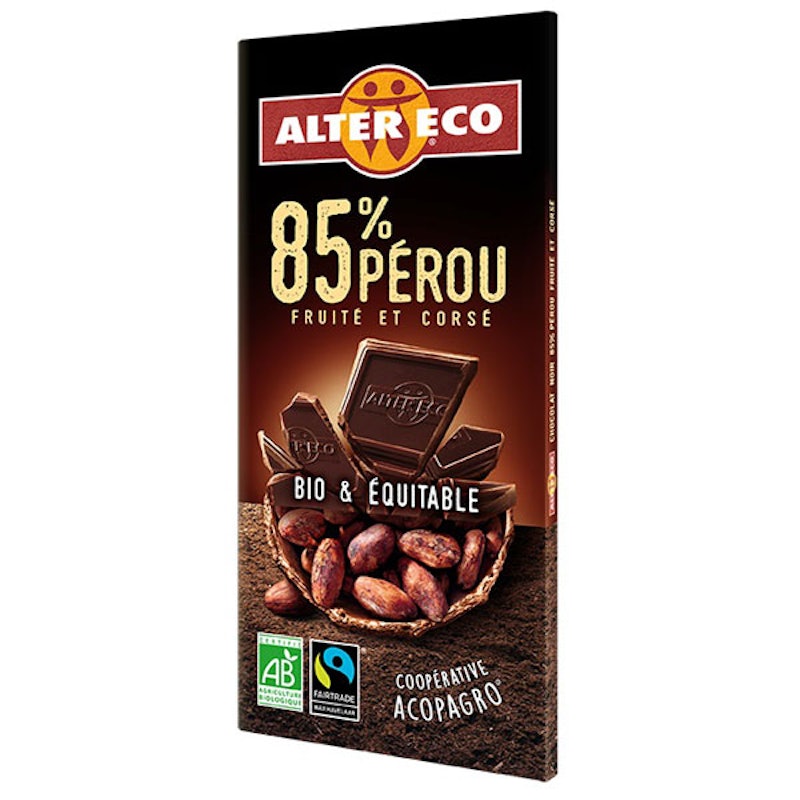 オーガニックフェアトレードチョコ ノワール ペルー 1