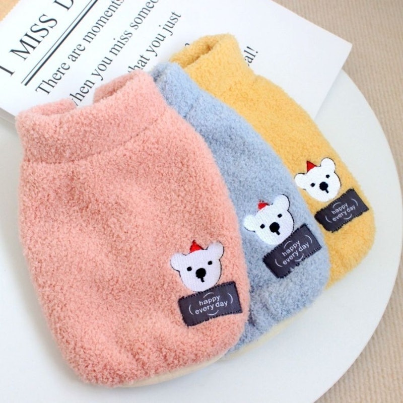 ふわもこシロクマベスト 1