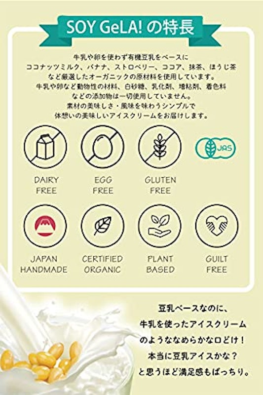 オーガニック豆乳ジェラート チョコレート 3