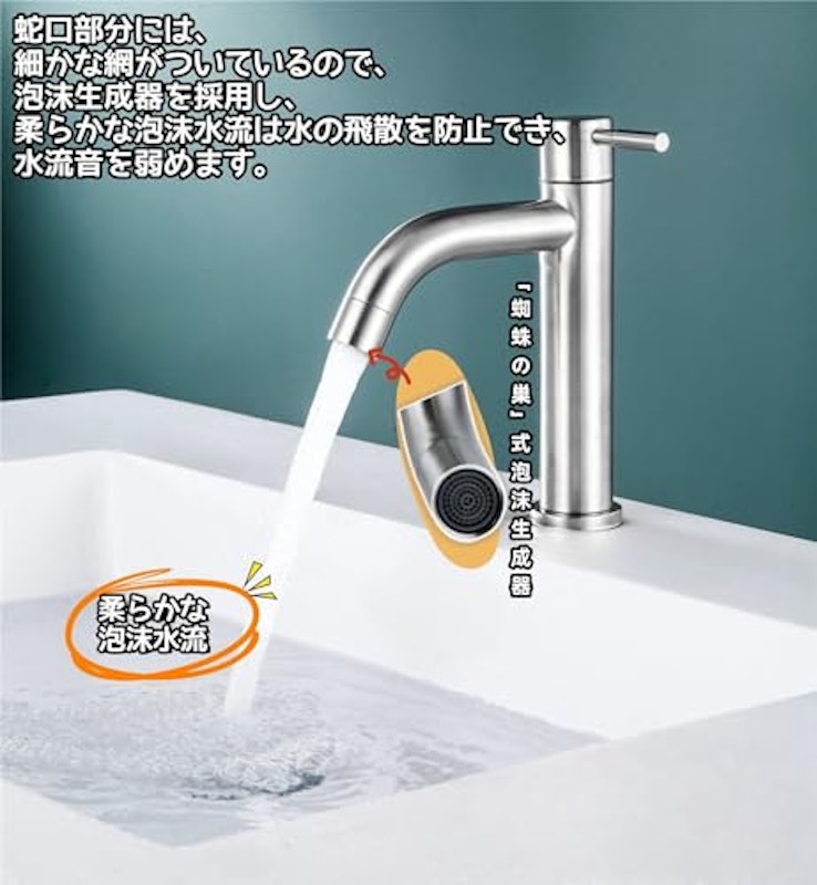 洗面台用 シングルレバー 3