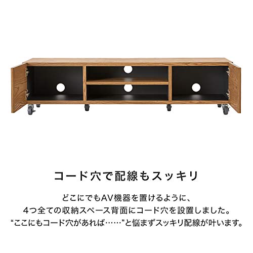 木製テレビ台 収納 5