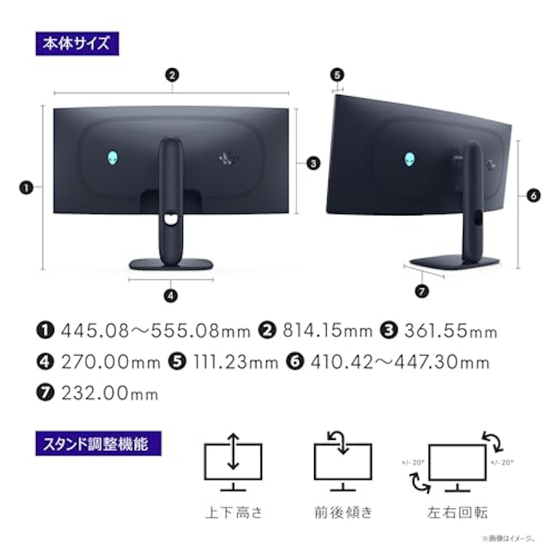 Alienware 240Hz QD-OLEDゲーミング モニター 8