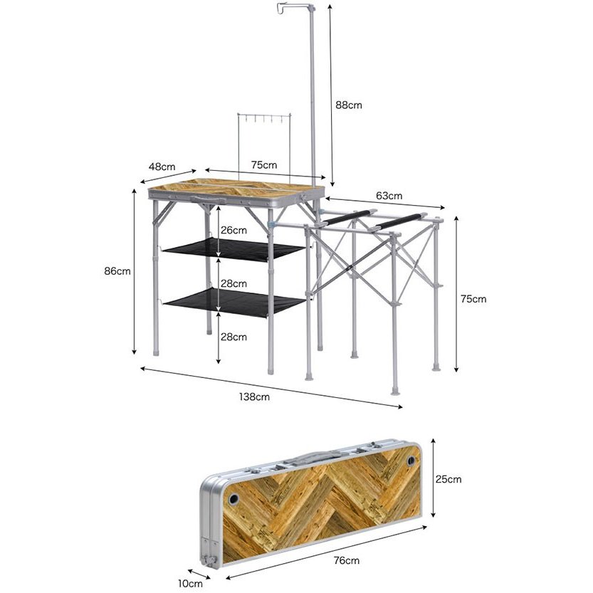 アウトドア用キッチンテーブルのおすすめ人気ランキング【2025年