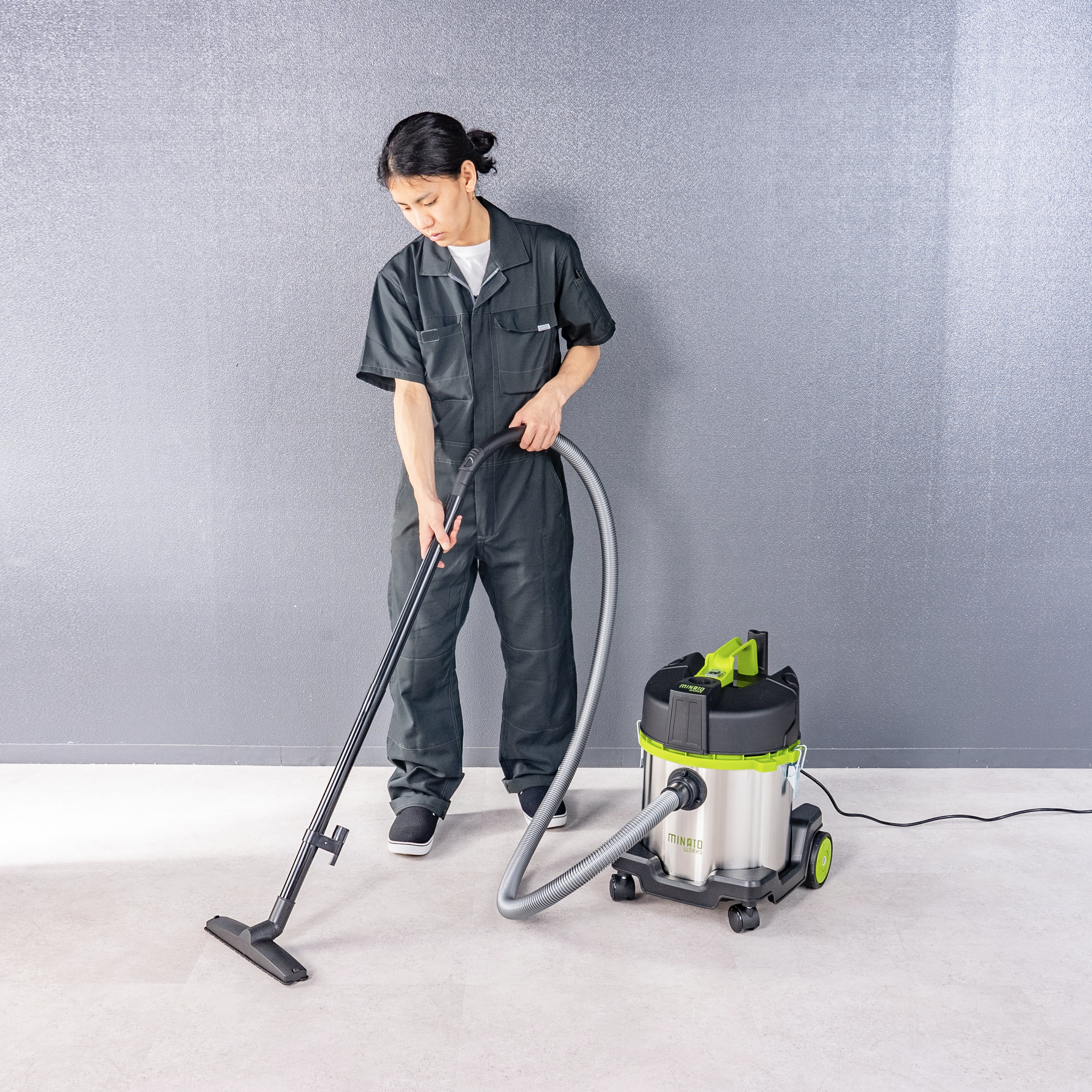MINATO WORKS バキュームクリーナー 業者用　MPV-201 保証付き ミナト 乾湿両用 業務用掃除機 バキュームクリーナー MPV-201