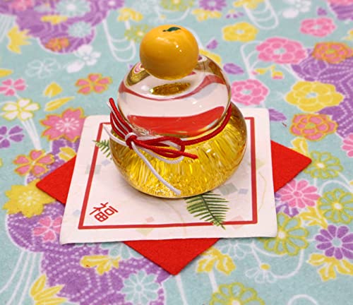 鏡餅 硝子飾り 3