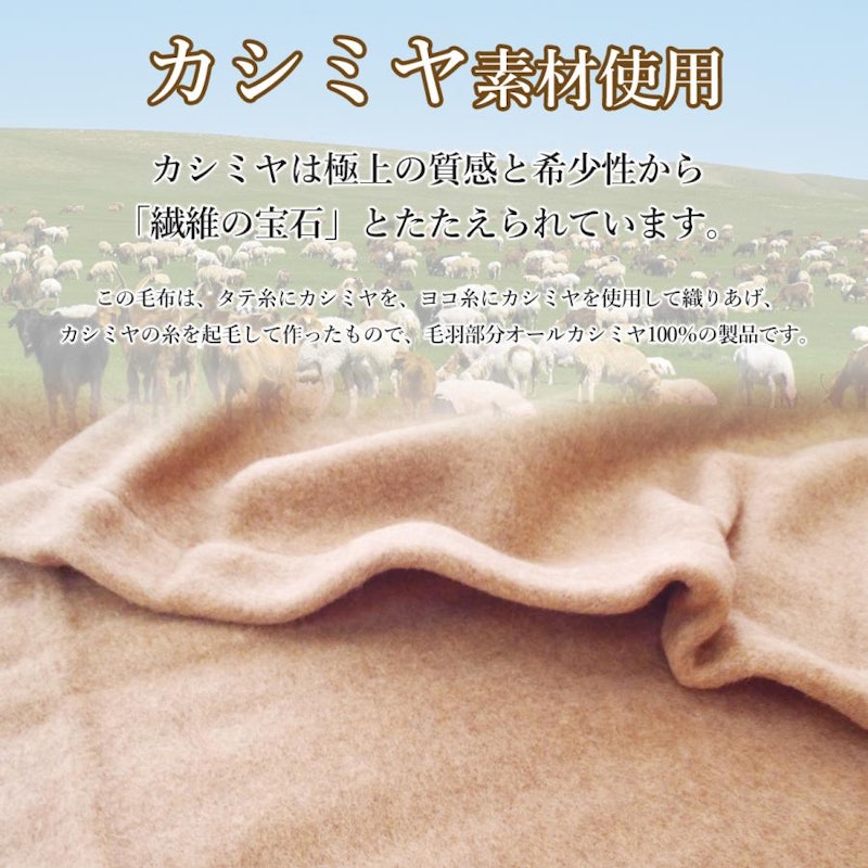 ピュアカシミヤ毛布 5