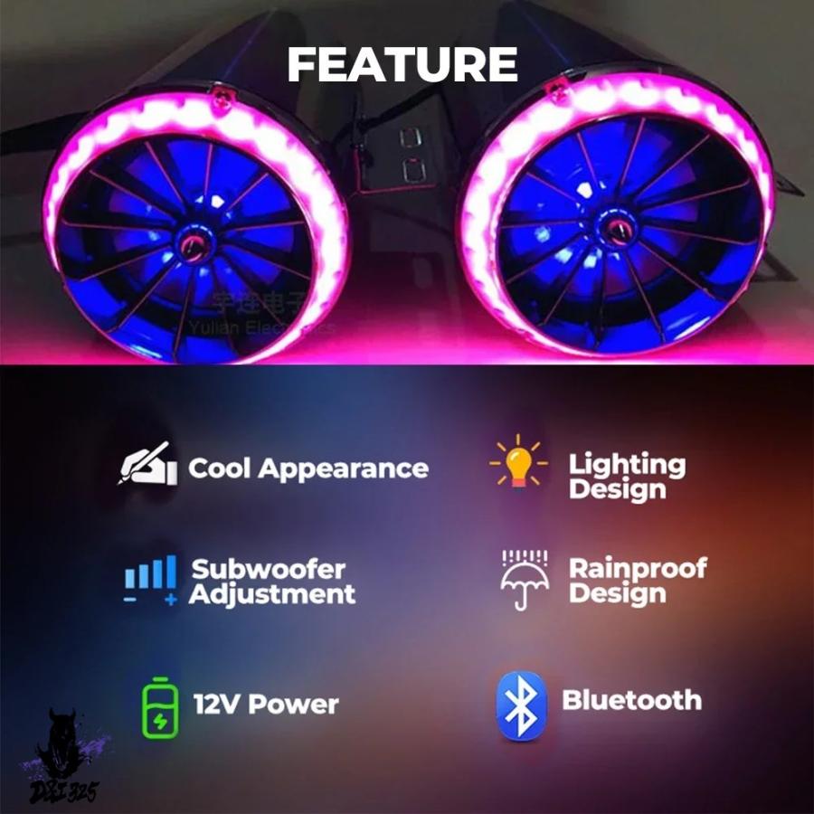 バイク用 Bluetoothオーディオスピーカー 2