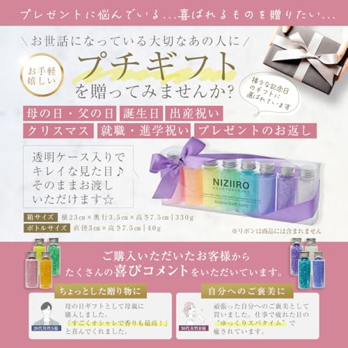 にじいろアロマバスソルト 5