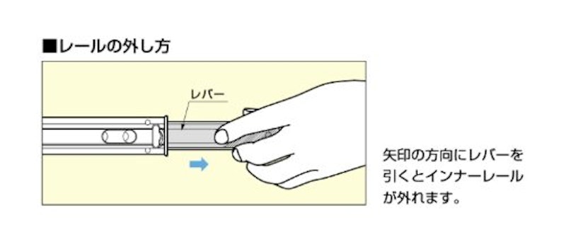 LAMP ステンレス鋼製スライドレール 左右セット 3